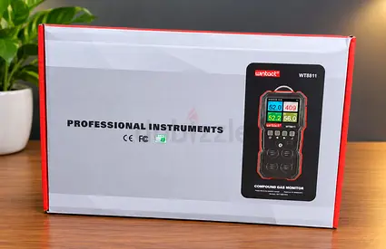 WINTACT WT8811 Compoud Gas Monitor LCD Display Rechargeable Multifunction 4 in1 Combustible O2 H2S C