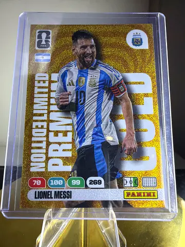 2026 Panini Adrenalyn XL World Cup Lionel Messi Premium Gold Limited Edition