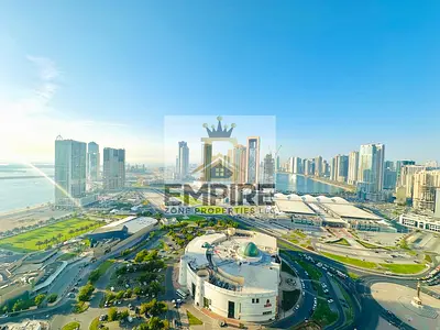 Spacious apartment with huge balcony with full sea view two master bedroom maid room wardrobes, gym, swimming pool free, access to Dubaii