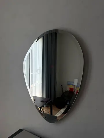 Large Irregular Pebble Wall Mirror - Modern Decorative Mirror