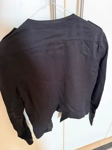 Black long-sleeve jacket, size S — good used condition
