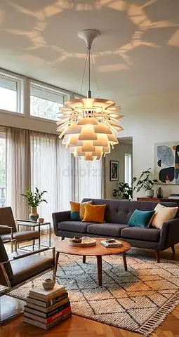 Artichoke lamp replica midcentury