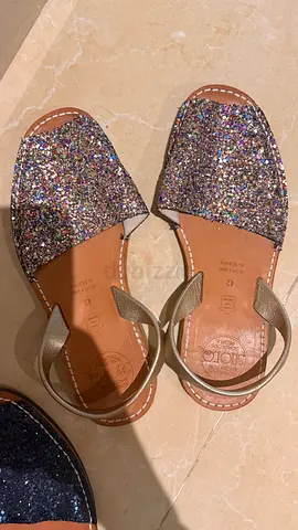 Sirocco Menorca Leather Avarcas - EU 42, 4 pairs (metallic, glitter, navy, brown)