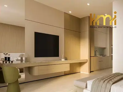 منظر سكاي لاين بغرفة نوم واحدة | بن غاطي سكاي تراسيس | تصميمات داخلية مفروشة