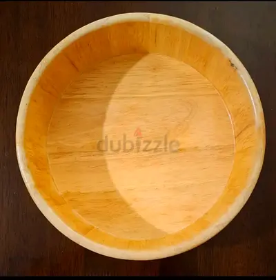 Big Wooden Bowl وعاء غميق كبير