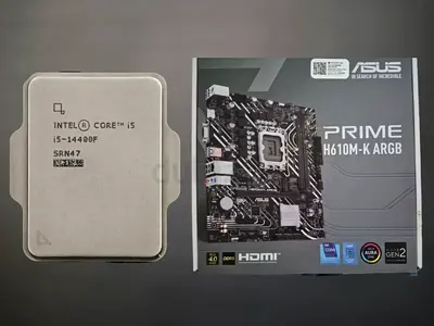 Intel i5-14400F + ASUS PRIME H610M-K ARGB DDR5 Bundle (Flawless / Pre-Installed)