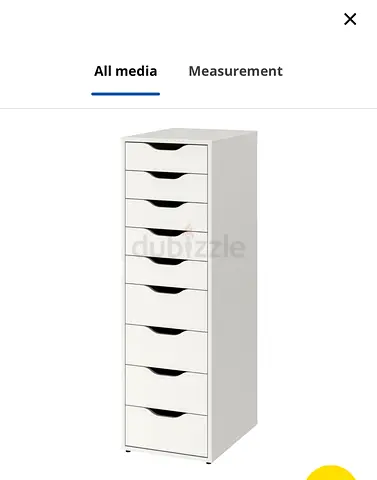 IKEA Alex white 10-drawer storage cabinet / organizer