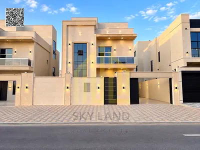 Villa for sale opposite the mosque at an excellent price—registration fees included. Freehold ownership, featuring Dubai-style villa design and locate