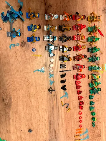 Lot of 80+ Mixed LEGO Minifigures and Accessories