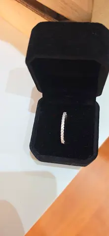 Eternity ring white gold 18k with natural diamond