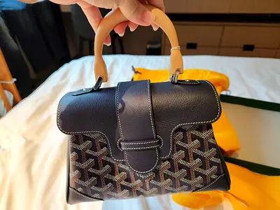 Goyard-style Small St. Louis Tote with Box and Dust Bag