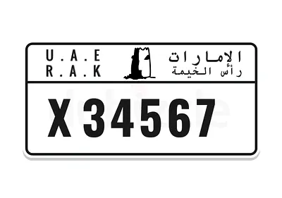 🔥 RAK X 34567 – PREMIUM NUMBER PLATE FOR SALE 🔥