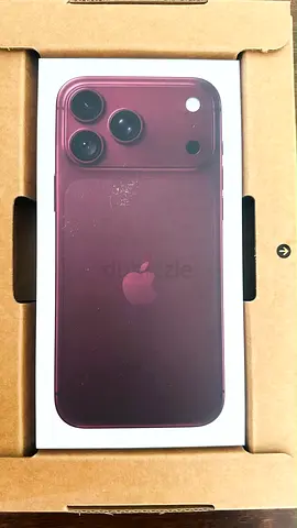 I phone 18 pro max Burgundy 512GB|UAE|TDRA