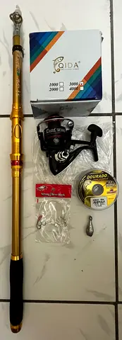 Fishing Sets telescopic Professional2 3 m xforce/strike rod,4000 metal cup reel with line wt hook