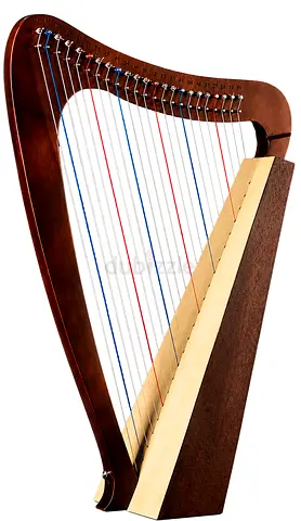 Wooden Harp Natural Wood Finish