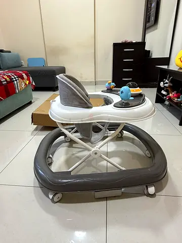 Baby Walker with Seat and Toys - Good Condition