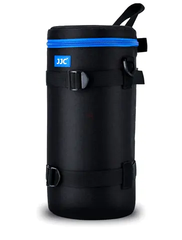 JJC Padded Lens Case / Lens Pouch - Vertical Carry, Black