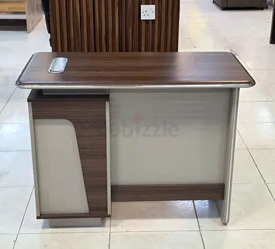 Compact Study/Computer Desk with Storage - Wood Finish