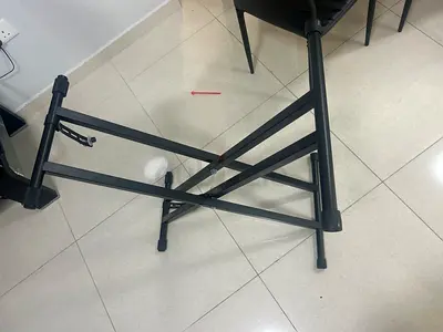 Adjustable Double-X Keyboard Stand — Sturdy Metal Frame