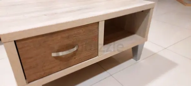 Light wood coffee table with drawer| Multifunctional | Space Saving Rectangular 80×60×42cm