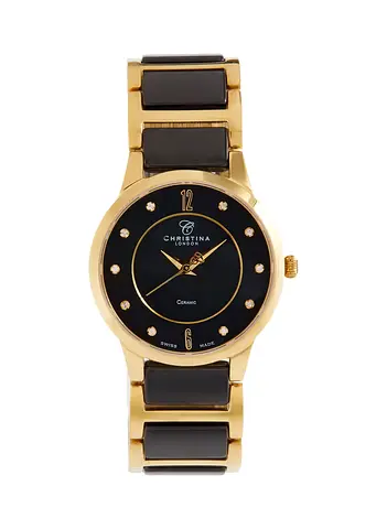 Christina London Women's Gold & Black Watch - 151 GBL