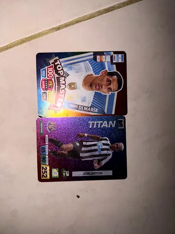 Top Master Ángel Di María & Jerellin – Rare Football Cards – AED 45