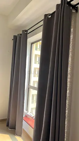 Two packs - Grey Blackout Window Curtains with Eyelets
