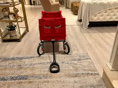 Red foldable kids wagon / stroller-style pull cart