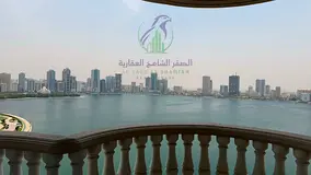 4BR + Living Room for Rent in Al Majaz 3, Sharjah | Direct Sea Views | 2 Large Terraces | Master Mai
