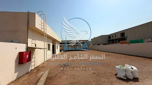 10,000 Sq. Ft. Yard in Al Sajaa, Main Road, Full Interlock, 2,500 Sq. Ft. Shade, 2 Offices & Kitchen