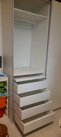 IKEA white wardrobe unit with 4 drawers - good condition