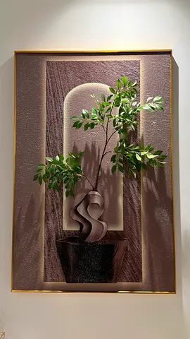 Luxury 3D Wall Art with Gold Frame