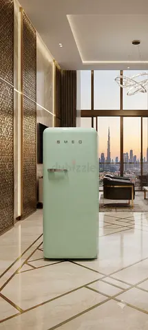 SMEG Retro Single-Door Refrigerator – Mint Green | Like New | Free Delivery