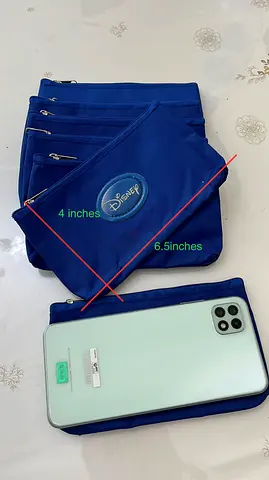 7pcs Disney Pouch w/ zipper blue