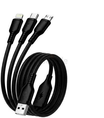 3 in 1 Charging Cable - Universal Multi Phone Charger Cord with USB C,