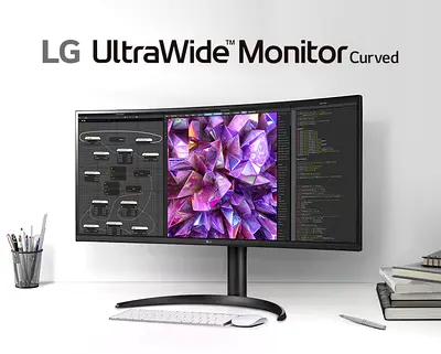 Monitor LG 34WQ75C 34” UltraWide Curved QHD – Still in Warranty