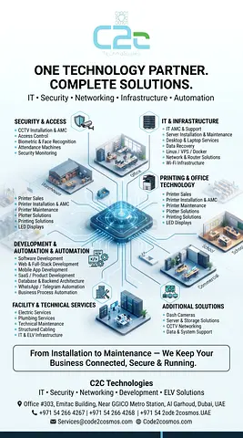 C2C Technologies IT, Security & Infrastructure Solutions - Business Services Flyer