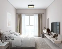 Resale studio near the Ajman and Sharjah Corniche.