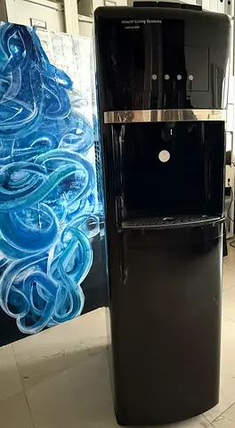Black Freestanding Water Dispenser / Cooler - Good Working Condition