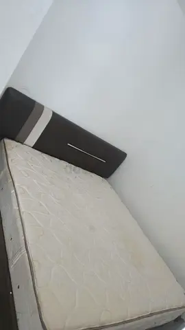 Queen bed with headboard and mattress - good condition