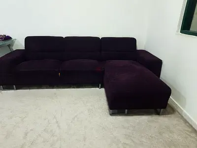 Sofa and Glass table