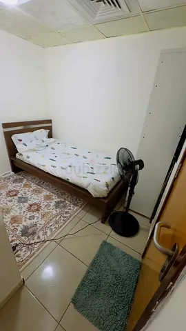 Maid room with attached bathroom in Qasmia, near dubai-sharjah bus stop