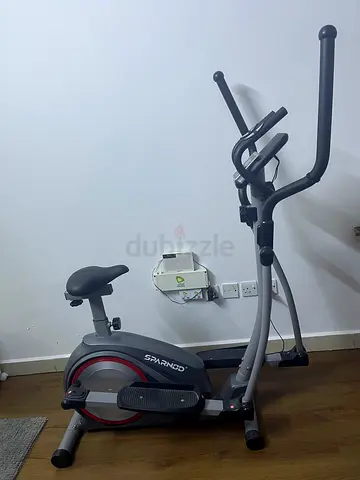 stationary exercise bike with handlebars - good working condition