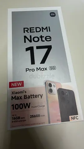 Xiaomi Redmi Note 17 Pro Max 256GB - Brand New Box (5G)