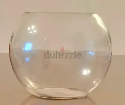 Glass Bowl Vase Small Size مزهرية زجاج قياس صغير