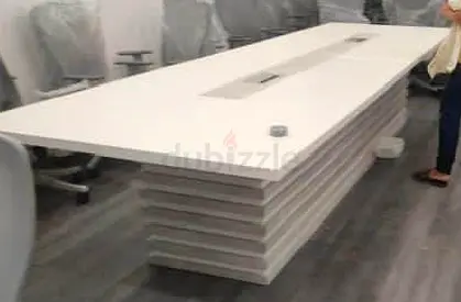 White Conference Table / Boardroom Table - Large