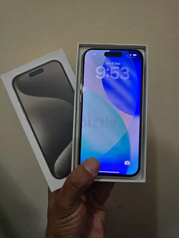 Iphone 15 pro with Box TDRA 1physical + Esim 256Gb Storage just face id fail Battery 88 cycle 739