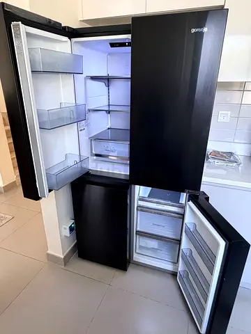 Gorenje French Style 4 Door Refrigerator Black