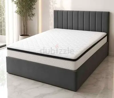 Brand New Luxury Cotton fabric Queen Bed Available