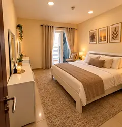 Beautiful master room attached balcony in marina